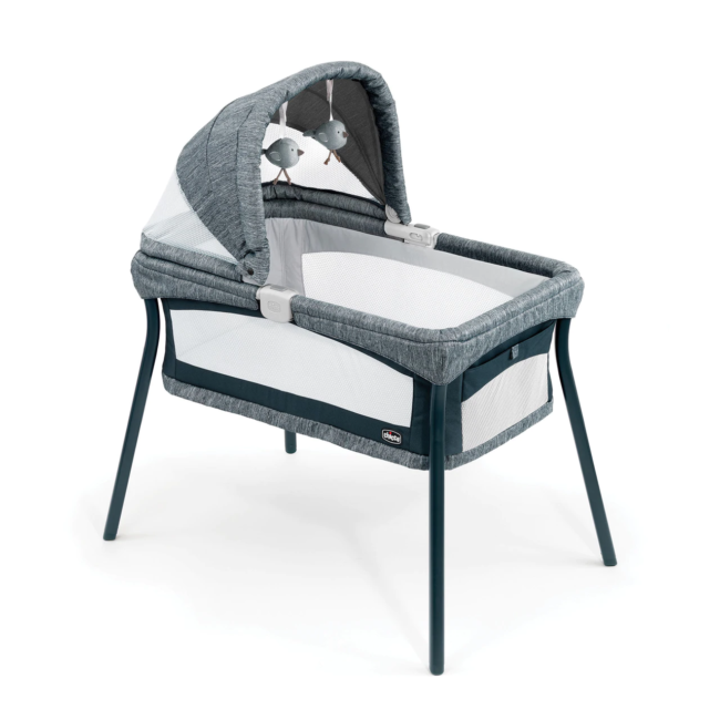 LullaGo Nest Portable Bassinet – Indigo
