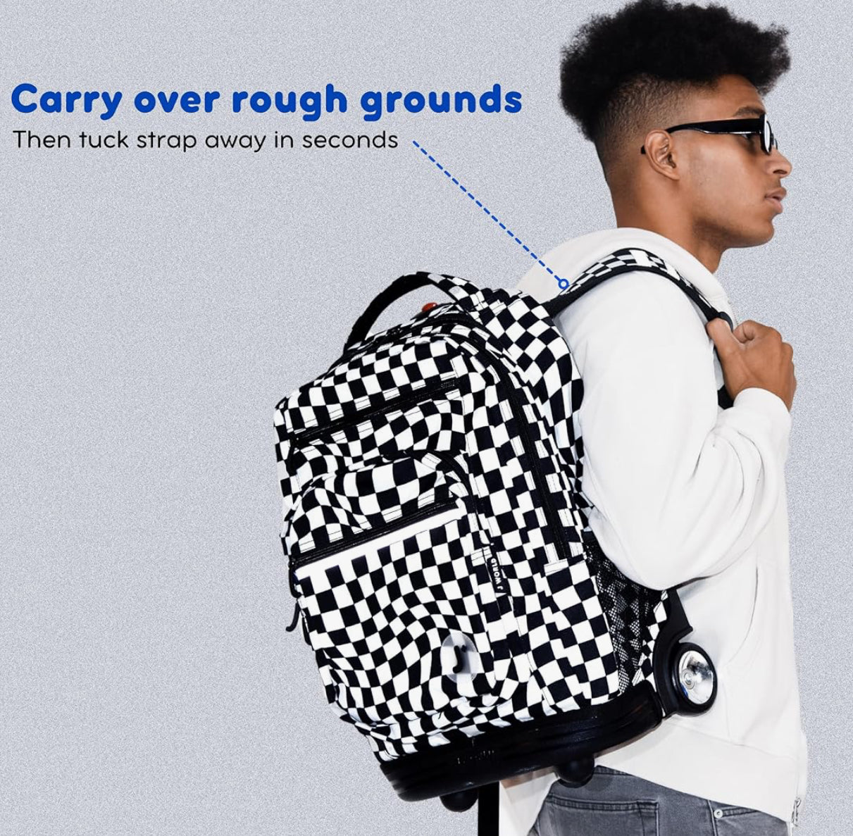 PRE-ORDER| J World New York Sundance Rolling Backpack Girl Boy Roller Bookbag, CAMO, 20 Inch