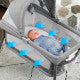 LullaGo Nest Portable Bassinet – Indigo