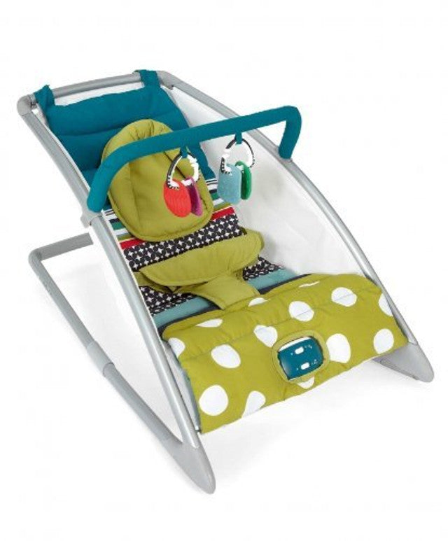 Mama's and Papas Go Go Rocking Cradle -Carousel Lime
