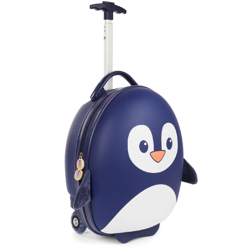 PRE-ORDER| Boppi Tiny Trekker Kids Luggage Travel Suitcase Carry On-Penguin Blue