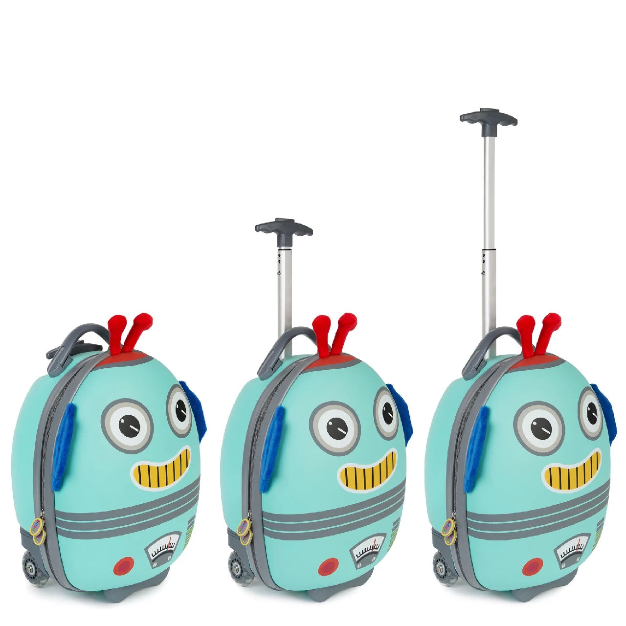 PRE-ORDER| Boppi Tiny Trekker Kids Luggage Travel Suitcase Carry On-Robot